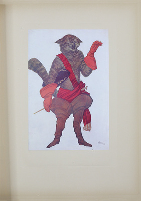 [Рисунки Леона Бакста к балету «Спящая красавица» по сказке Ш. Перро / Музыка П. Чайковского; предисл. Андрея Левинсона]. Paris: Éditeur M. de Brunoff, 1922.